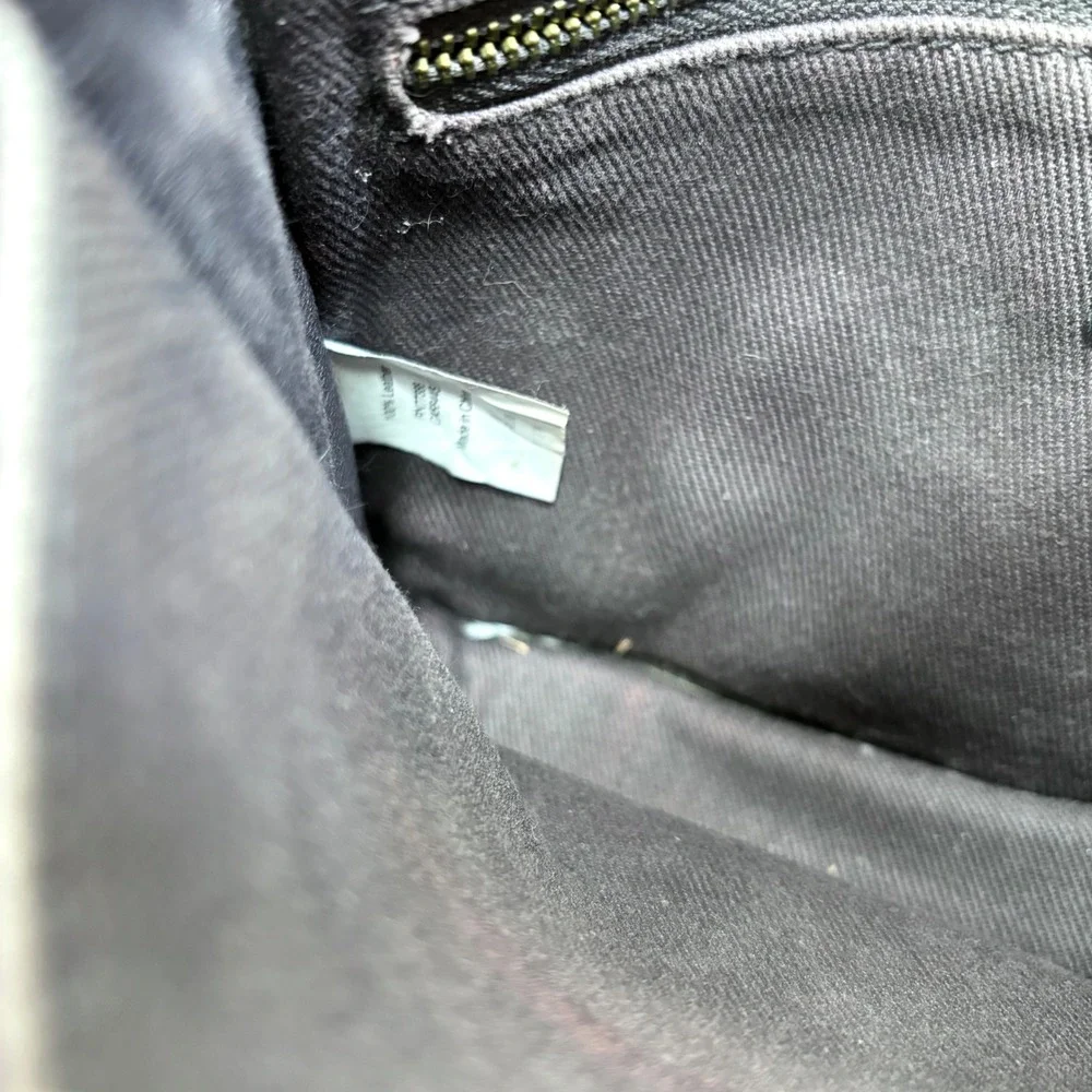 Madewell Crossbody Bag Black Suede Leather Flap‎ Small Adjustable Strap RN77388